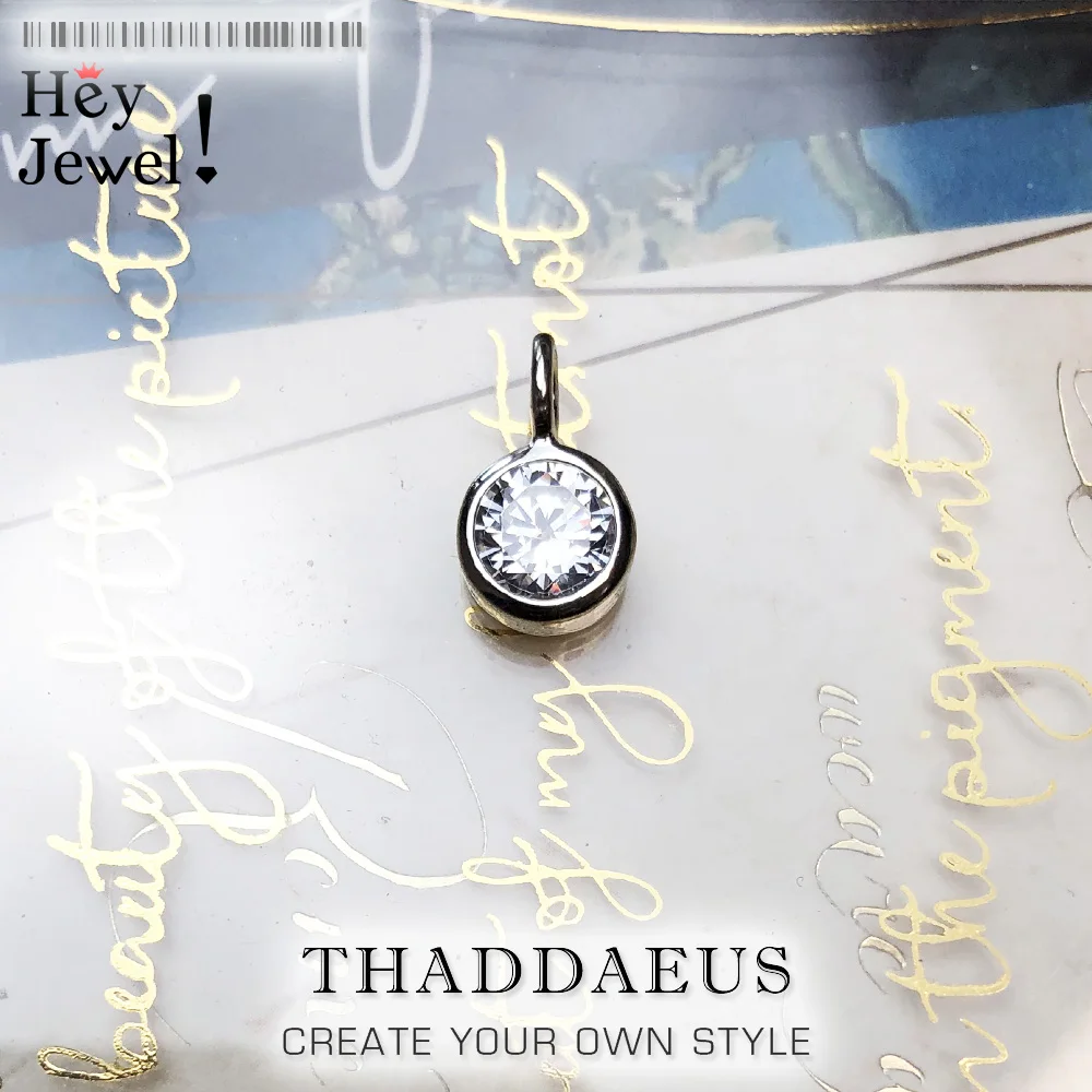 

Pendant Round Crystal,2019 Brand Fashion Jewelry Europe Bijoux Simple Accessories 925 Sterling Silver Classic Gift For Woman