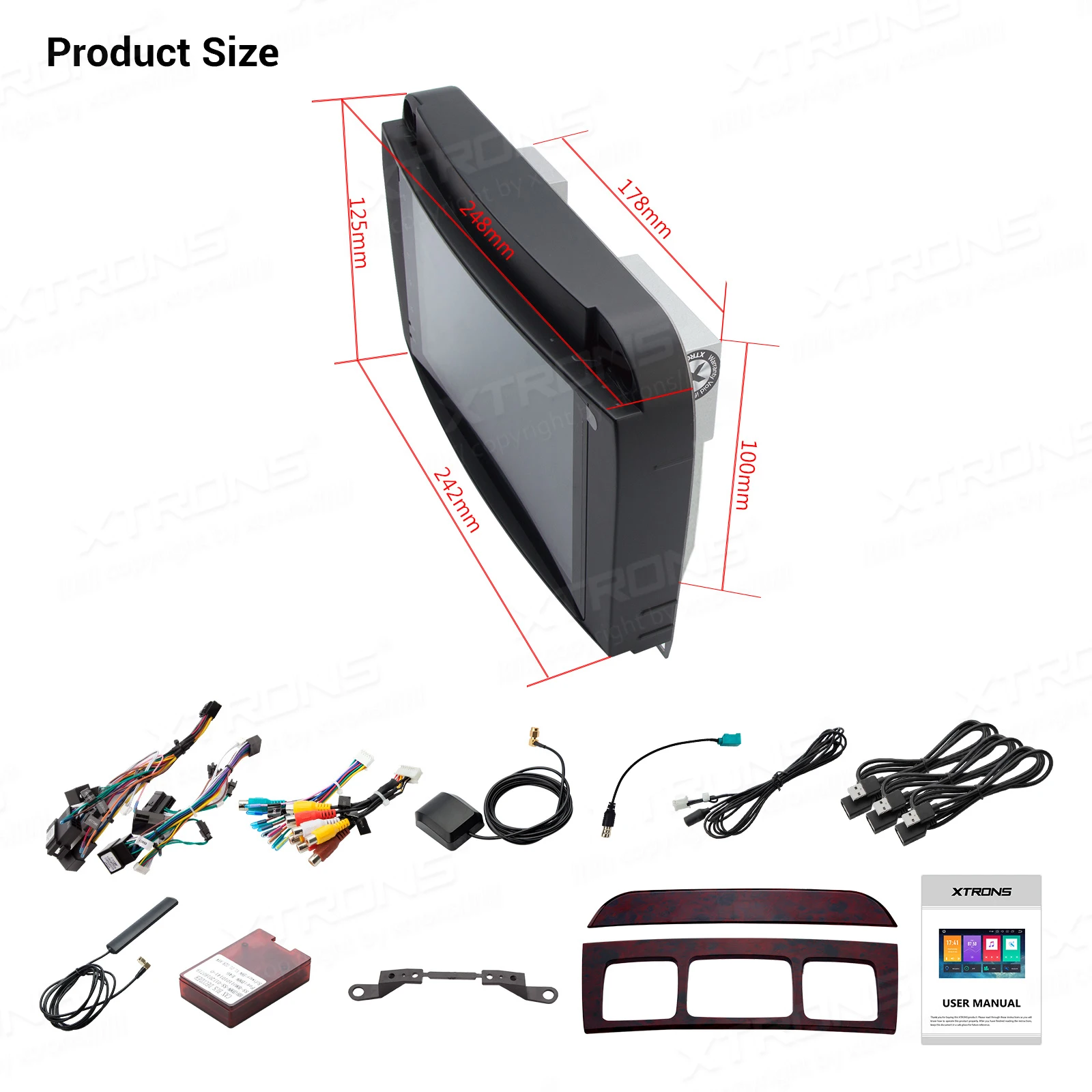 XTRONS 8 &quotAndroid 9 0 автомобильный Радио плеер GPS для Mercedes Benz S-Class W220 S280 S320 S350 S400 S430 S500