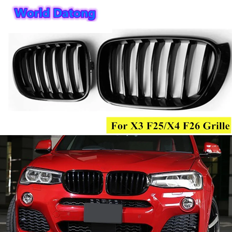 X3 X4 Замена 1 соль ABS черный м Цвет Передняя решетка для BMW F25 F26 sDrive20i sDrive28i гриль