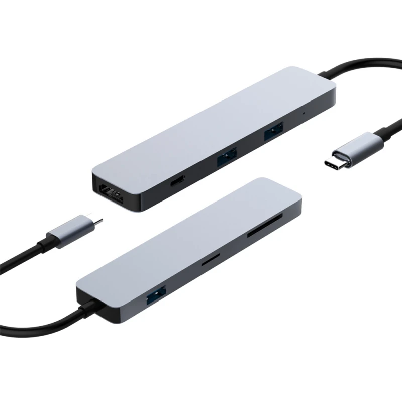 Многопортовый SD/карта Mirco-SD кардридер HDMI адаптер USB 3 0 концентратор Type-C женский 4K