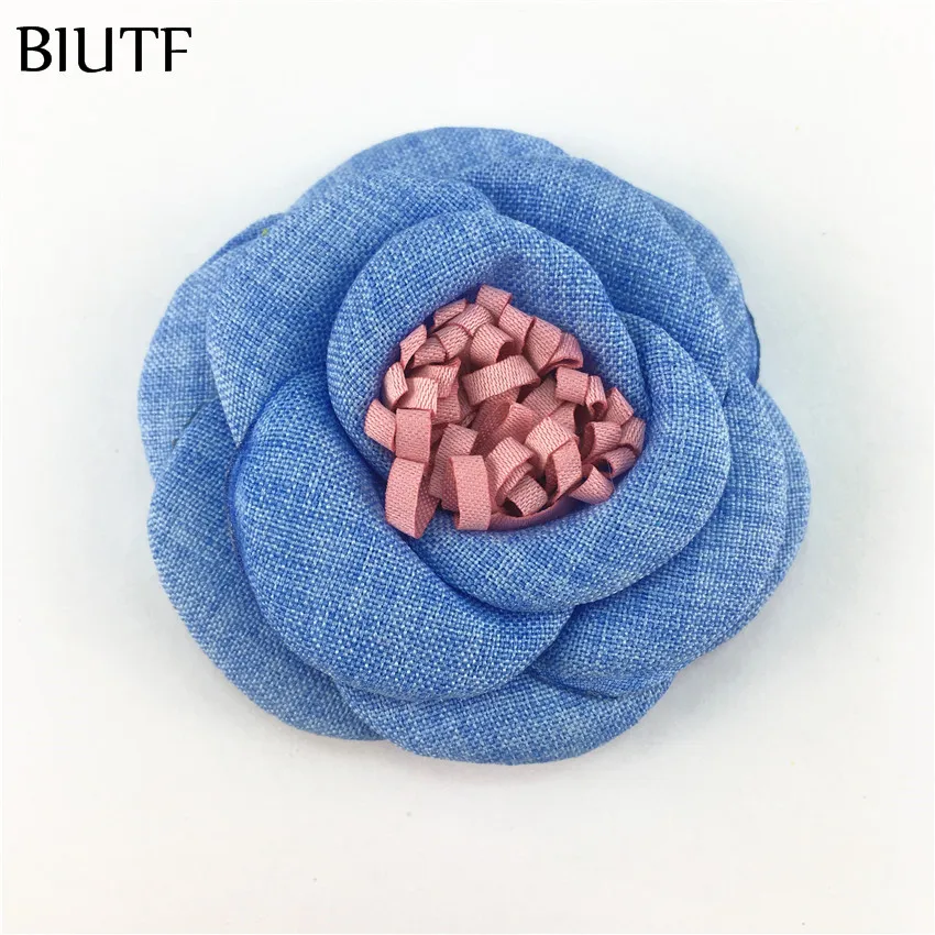 5 шт./лот сгоревший южнокорейский цветок из конопли 2 4 дюйма с зажимом для волос