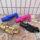 Детский автоматический пистолет для пузырей Gatling, игрушки, летняя машина для мыльных пузырей с водой 2 в 1, электрическая машина для пузырей для детей, Подарочные игрушки
