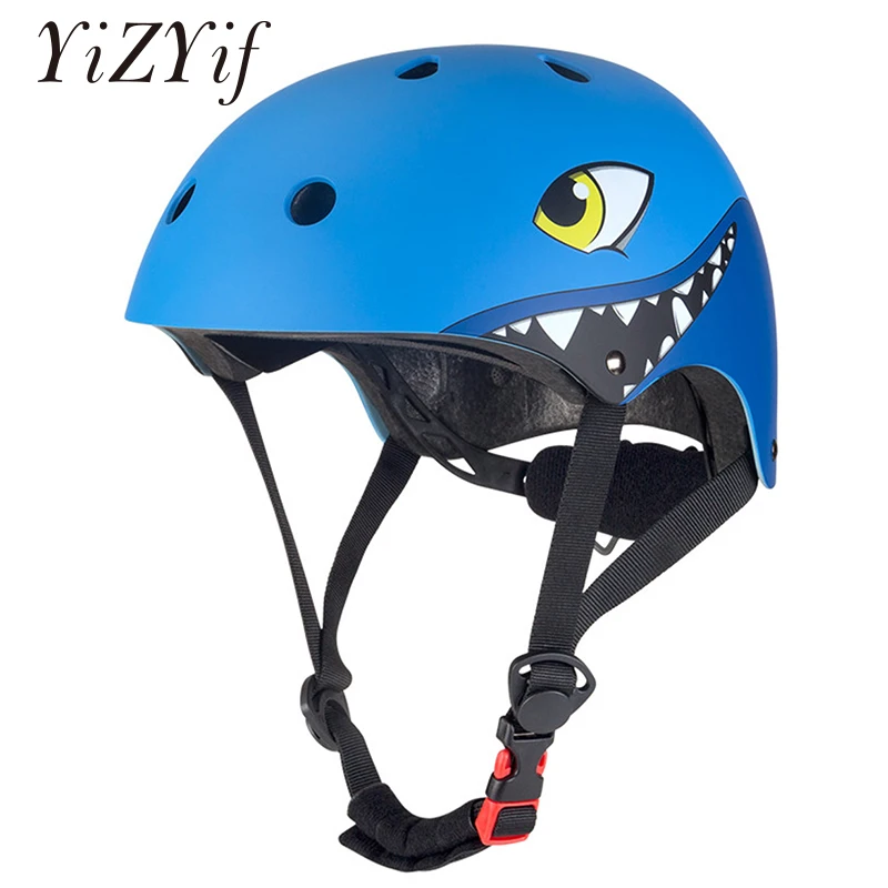 Велосипедный шлем регулируемый дышащий с мультяшным 3d рисунком животных для