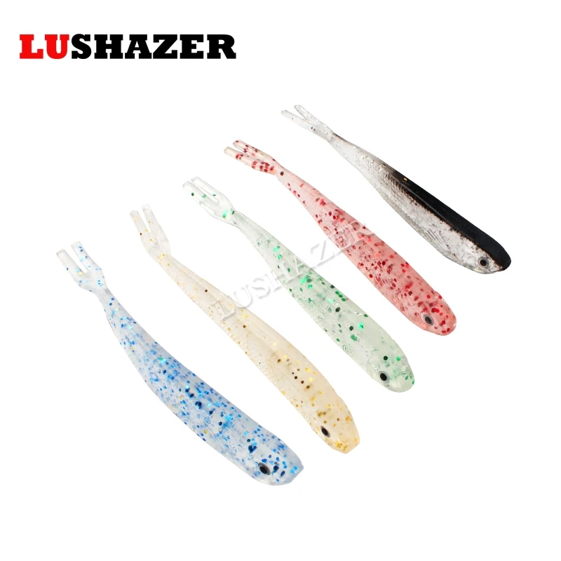 Мягкая Рыболовная Приманка 5 шт./лот 2 г/7 см искусственный силикагелевый червь