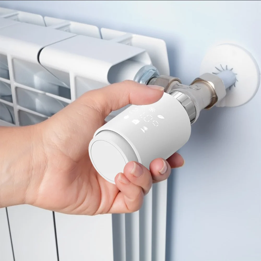 ZigBee3.0 умный WIFI термостатический привод клапана радиатора TRV Программируемый