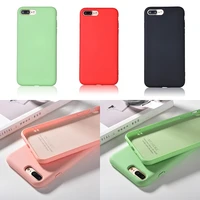 candy color silicone phone case for iphone 11 pro max 7 6s 8plus pure solid matte silicon case for iphone xs max xr x soft cover