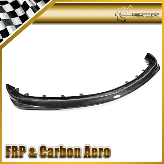 

Car Accessories For Mitsubishi 03-05 Evolution EVO 8 D Style Carbon Fiber Front Lip Glossy Fibre Bumper Splitter Racing Spoiler