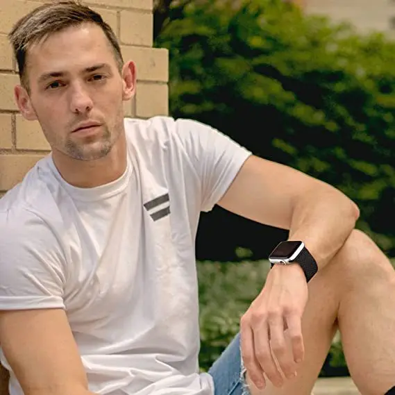 Ремешок из нержавеющей стали для Apple Watch Band 38 40 мм 42 44 спортивный браслет с
