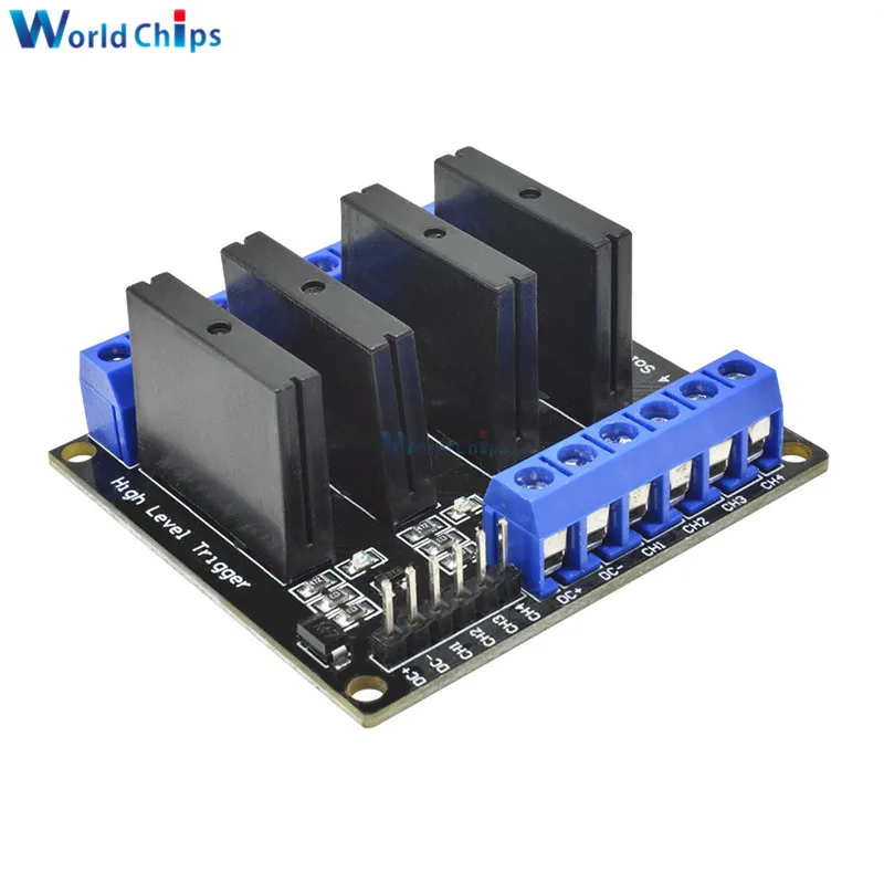 Модуль реле постоянного тока 5 В 4 канала OMRON SSR твердый релейный модуль с