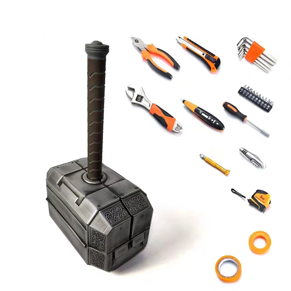 

THOR Tool s Thor's Hammer Toolbox Marvel Decoration Captain America Multifunctional Hardware Toolbox