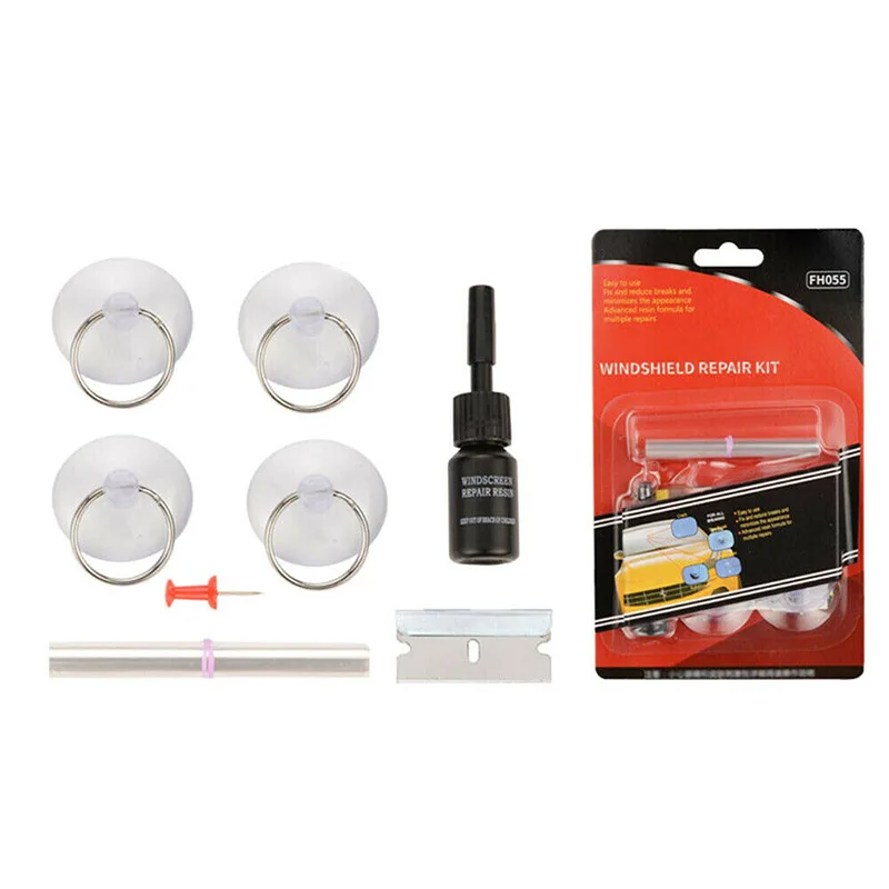 Набор для ремонта треснувшего стекла наборы лобового сделай сам автомобильные