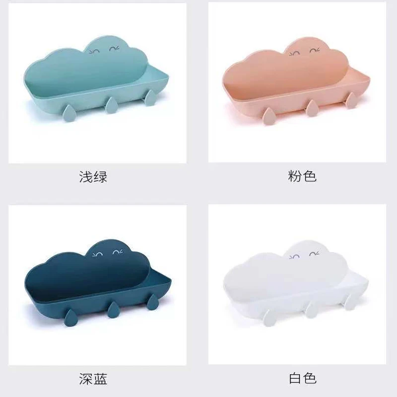 

Non-Marking Paste,Bathroom Storage Rack, Perforation-Free Cloud, Bathroom And Toilet Wall-Mounted Multifunctional Storage Rack