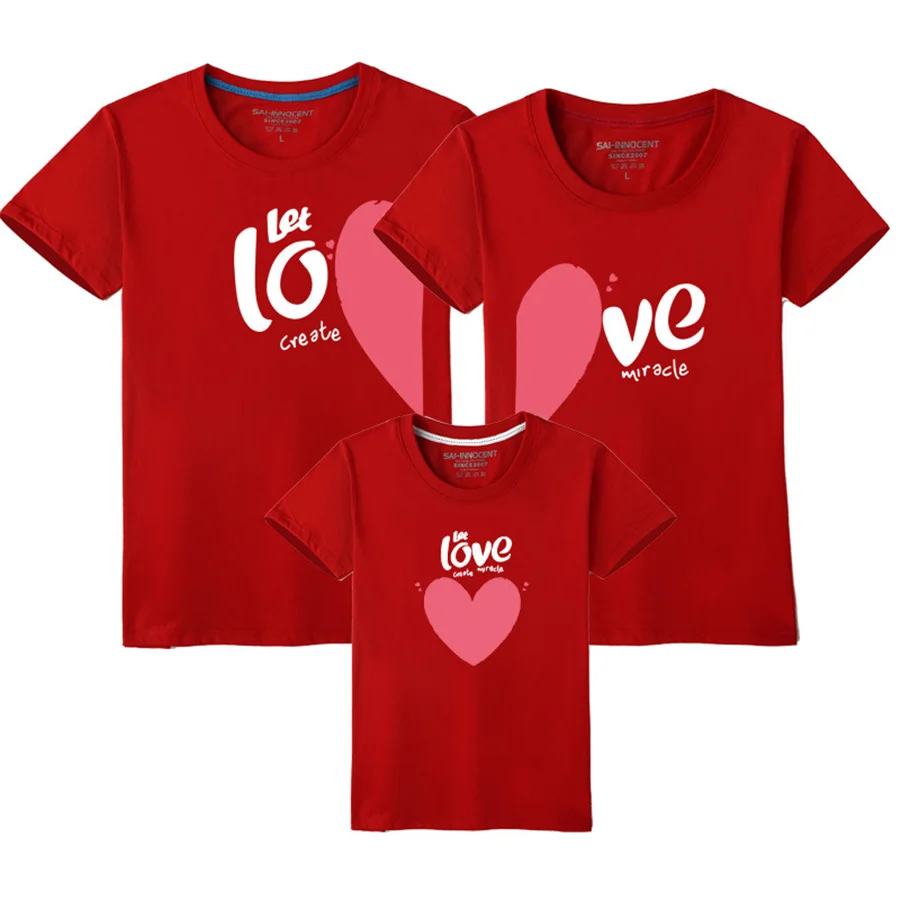

Family Look Matching T-shirt Mommy and Daughter Son Mom and Me Clothes Boys Girls Father cotton casual parent-child Tshirts