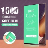 full cover hd ceramic screen protection for samsung galaxy note 8 9 10 20 plus ultra s8 s9 s10 s20 s21 plus ultra film
