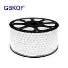 Водонепроницаемая гибкая светодиодная лента SMD2835, белый свет, 220 В переменного тока, 120Dsм, с разъемом питания, 1 м5 м10 м20 м25 м, для улицы с высокой яркостью