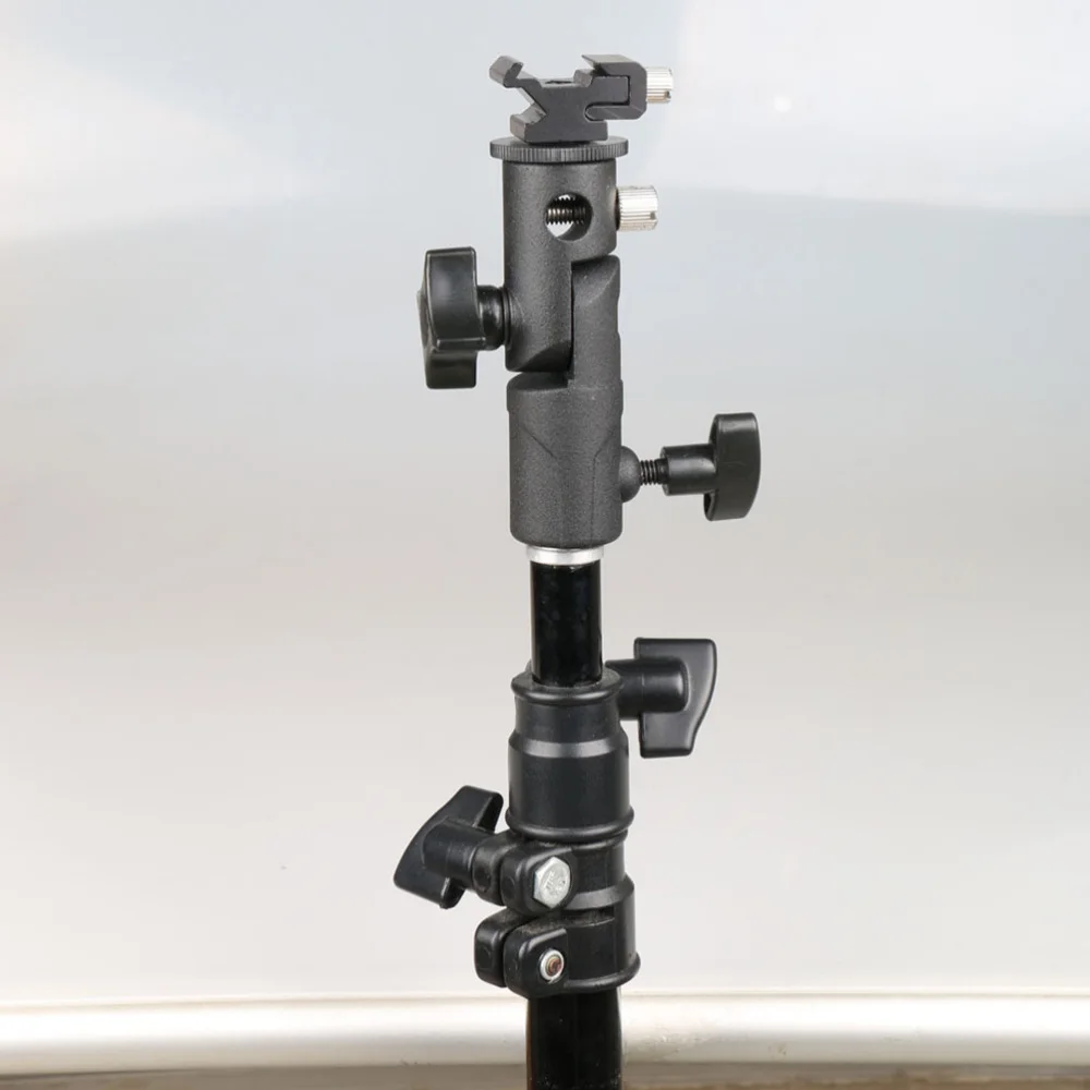 

Durable Flash Umbrella Bracket Flash Mount Swivel Light Stand Bracket Rack