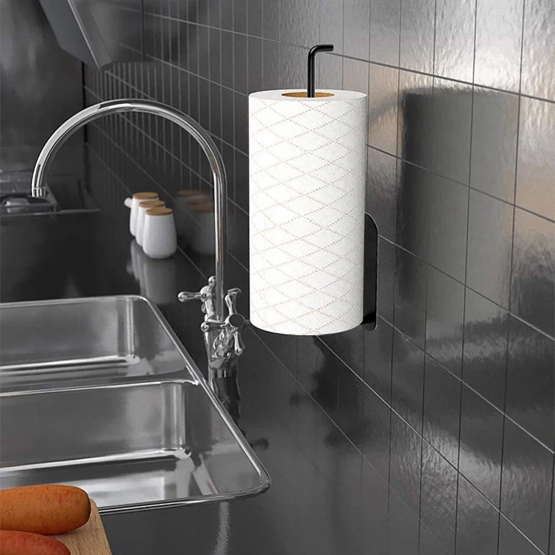 

Adhesive Paper Towel Holder Stainless Steel Kitchen Tissue Towel Holder Wall Mounted Paper Towel Holder Under Kitchen