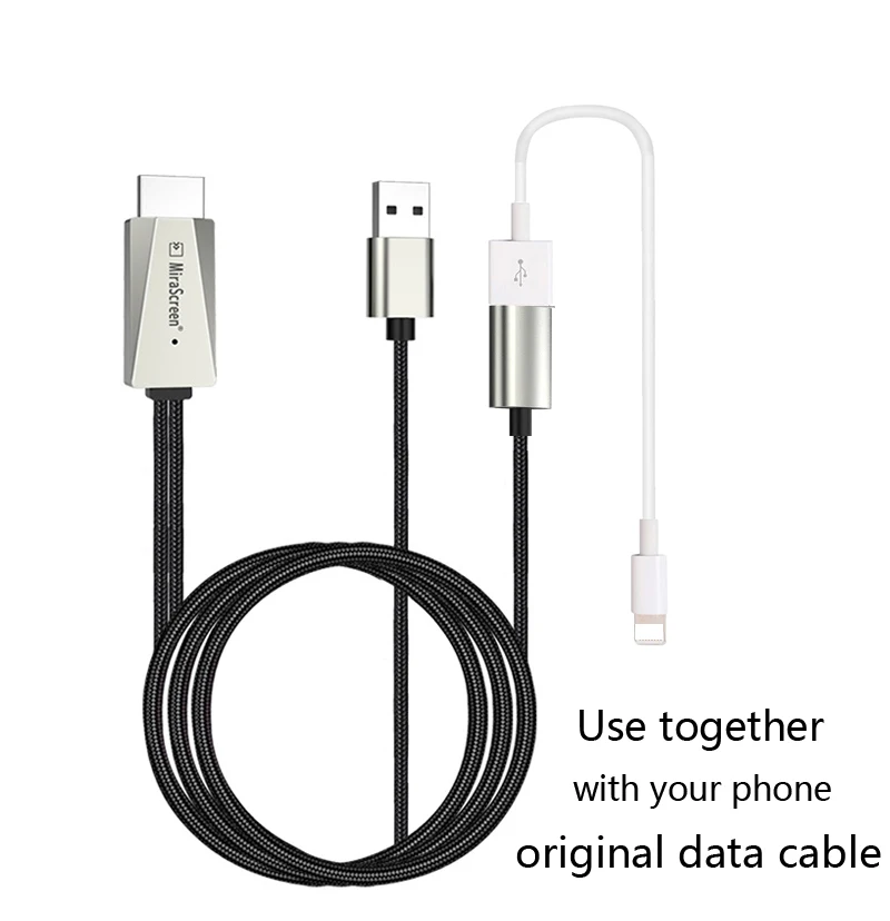 USB кабель HDMI для iPhone XS MAX XR 7 8 Plus Huawei P20 Xiaomi Samsung S8 Note9 адаптер ТВ дисплея на