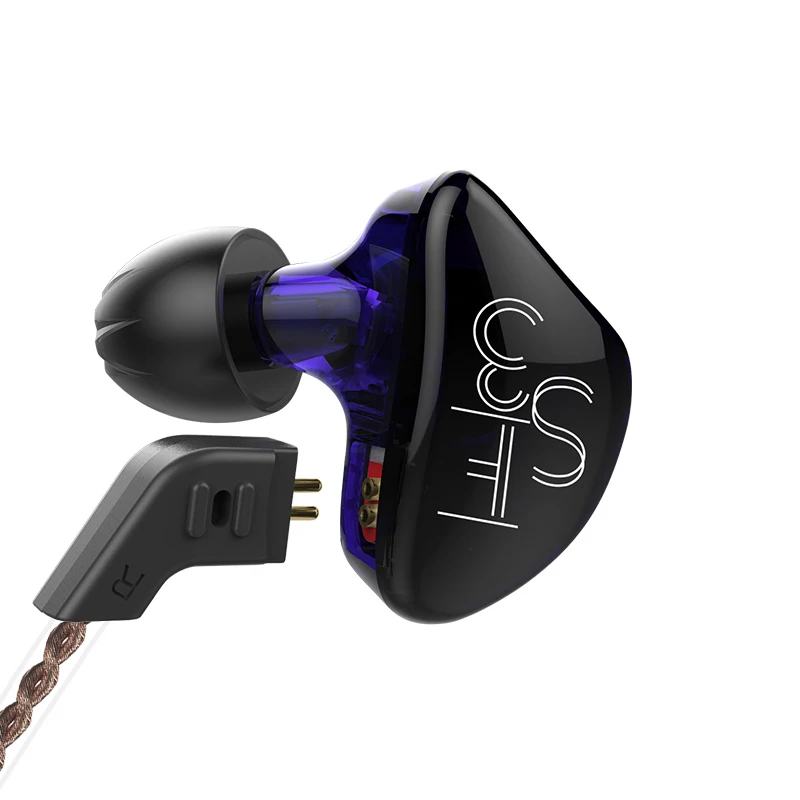 

KZ ES3 Hybrid technology Earphones 1DD+1BA In Ear Monitors HIFI Stereo Sport Headset Sport Noise Cancelling Earbuds