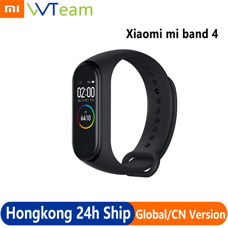 Оригинальный Xiaomi Band 4 смарт-Браслет фитнес-браслет OLED дисплей MiBand время