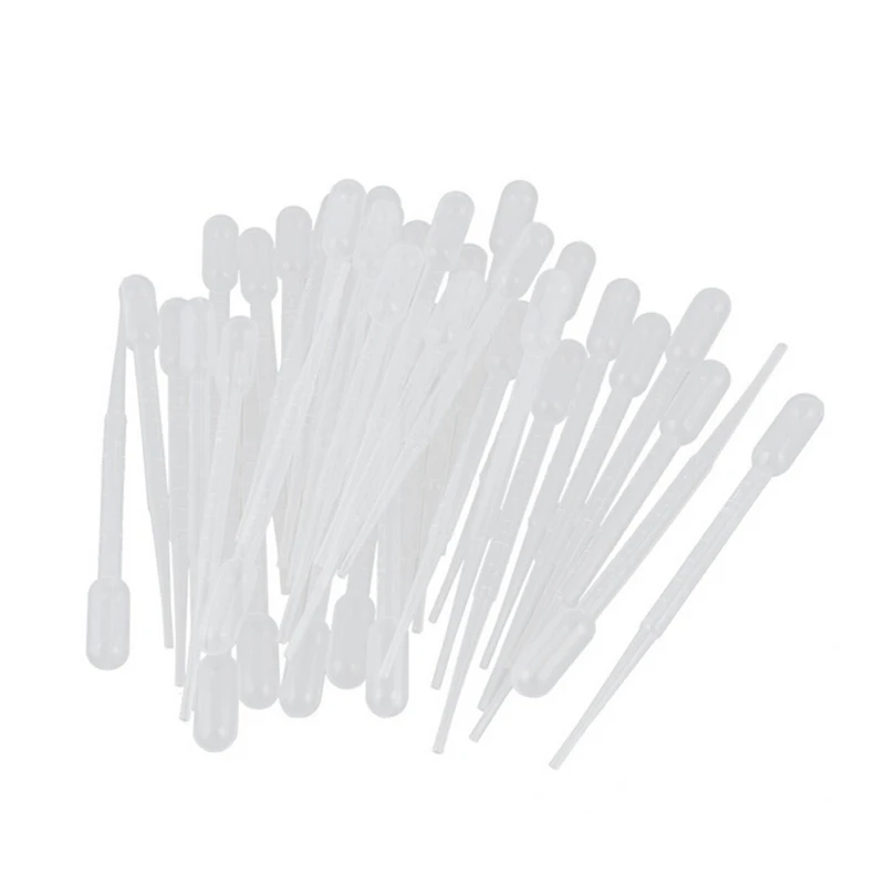 

100PCS Disposable Safe Eye Dropper Transfer Storage 0.2ml Pipettes Plastic Supplies Practical Transparent Pipettes