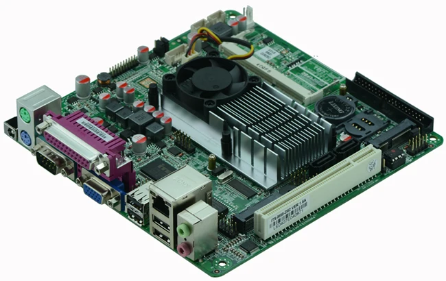 Atom D425 D525 POS материнская плата с 2 * VGA Одиночная 18 бит LVDS машина Mini Itx Промышленные