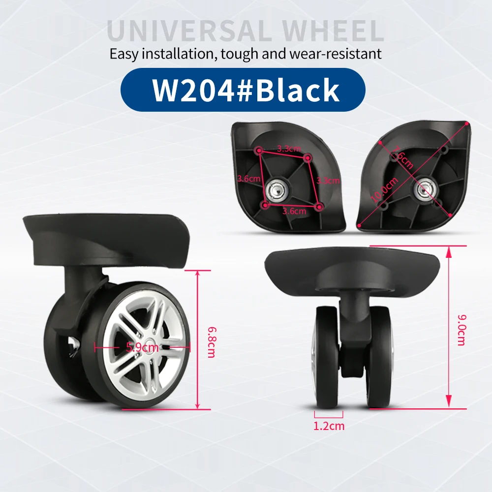 TANGYIPIN People Rang Suitcase wheel replacement trolley case luggage universal wheels accessories one-piece mute wear-resistant