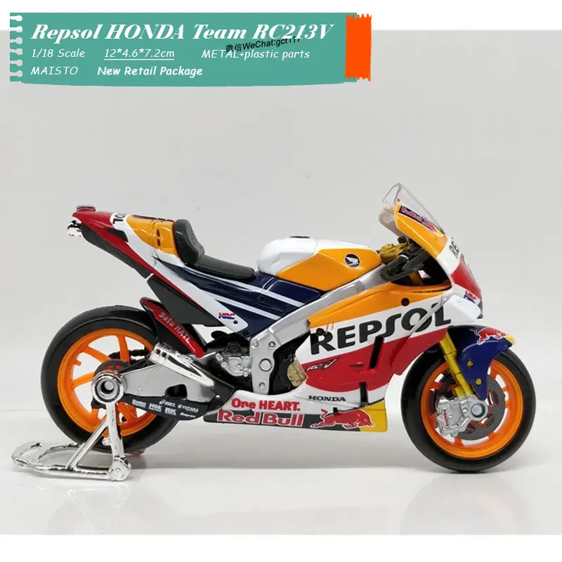 1/18 масштаб гоночный мотоцикл модели HONDA Repsol гоночной команды RC213V литья под