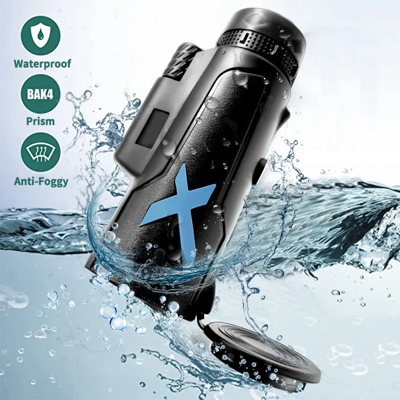 Портативный профессиональный Монокуляр Bak4 с 12X зумом HD 5000 м мощный бинокль
