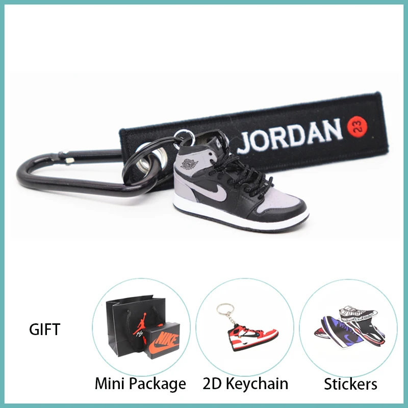 Новинка ручной работы 3D AJ Key ChaiAir Mini Jordan кроссовки модель милый брелок для ключей Баскетбольная обувь Подарочный Брелок для ключей модные украшения - Цвет: 25