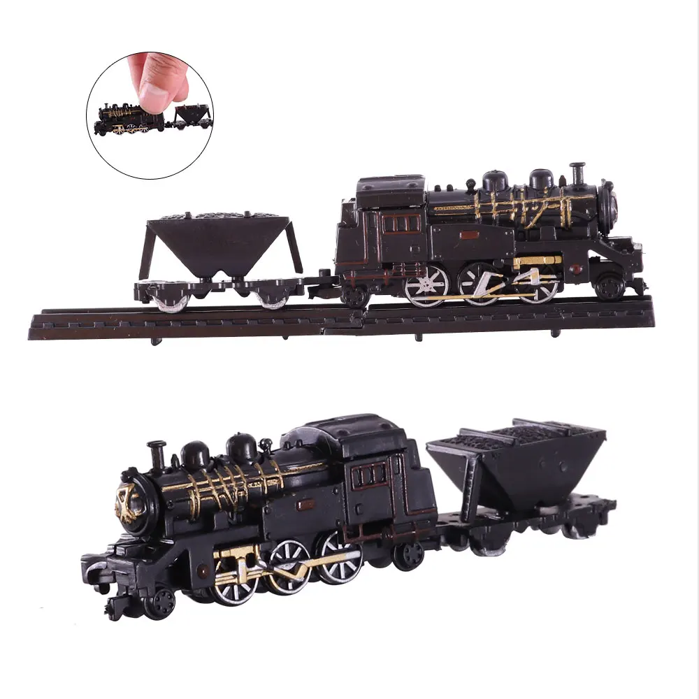 4D Assembled 9 Mini Train Models Harmony High-speed Railway Nostalgic Steam Simulation Collection Decoration | Игрушки и хобби