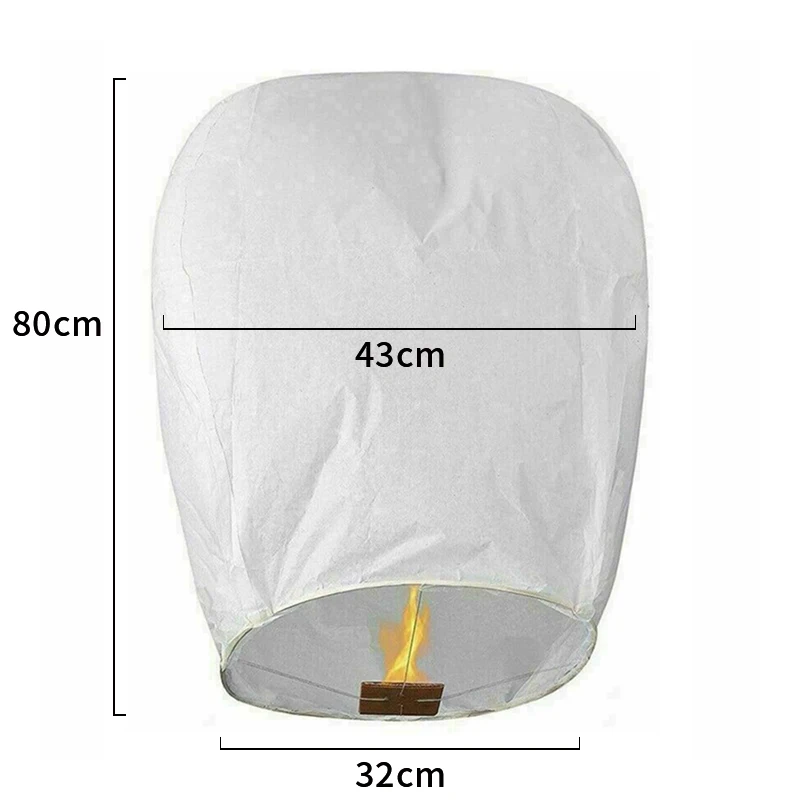 10 шт. бумага для украшения на Рождество Летающие фонарики желаний летающие свечи