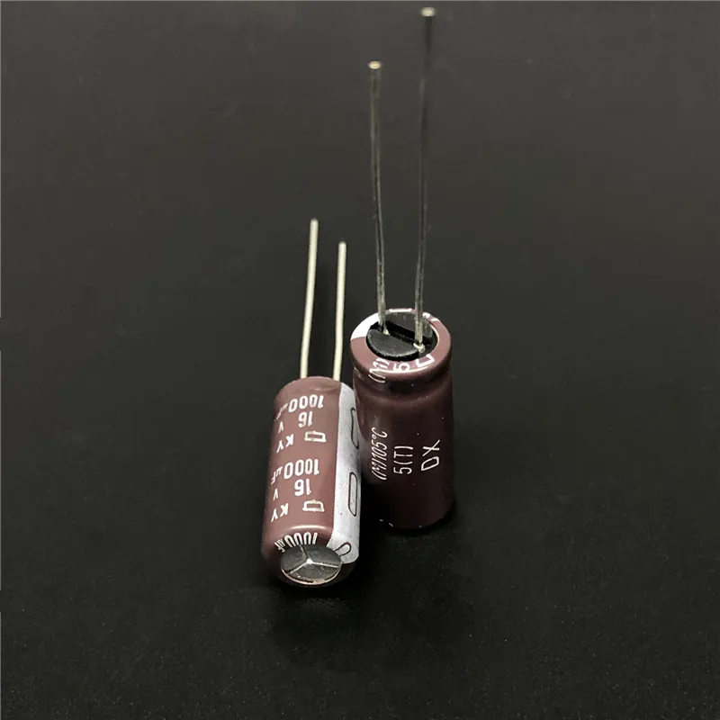 100 шт. 1000 мкФ 16 В NIPPON NCC серия KY 8x20 мм низкий ESR 16V1000uF алюминиевый электролитический