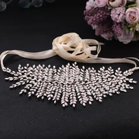 100 handmade wedding crystal belt gorgeous rose gold fancy belts wide bridal belt ladies wedding luxury rhinestone dress belts