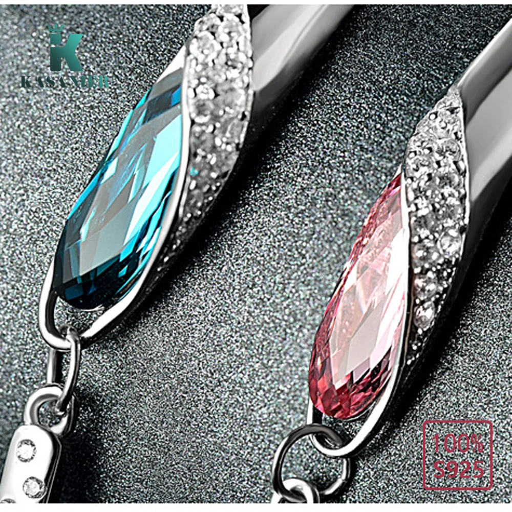 Браслеты женские из серебра 925 пробы с кристаллами | Украшения и аксессуары