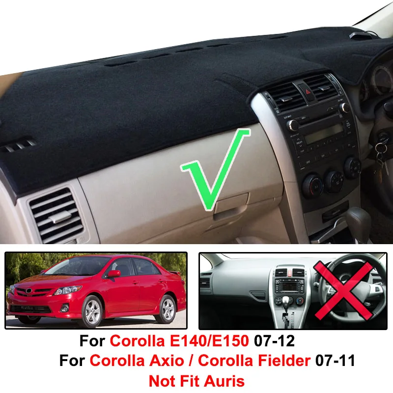 Коврик для приборной панели Toyota Corolla Axio Fielder 2007 2008 2009 2010 2011 защита от грязи коврик