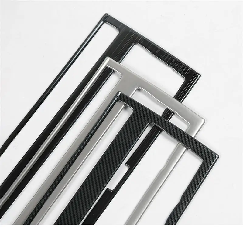 Car Styling For Audi A6 C5 C6 Dashboard Keyhole Decorative Frame Air Vents Panel Covers Carbon Fiber Stickers Trim Accessories