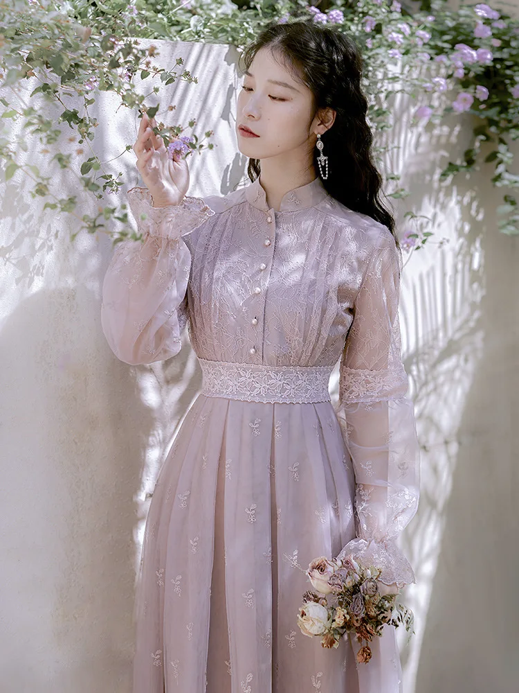 Новинка 2020 модная женская одежда винтажное женское платье до щиколотки|Женские