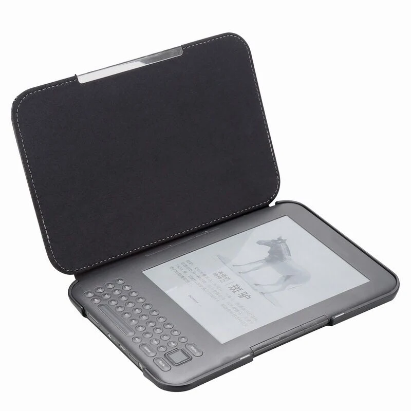 PU Leather Flip Folio Magnetic E-Book Cover for Amazon Kindle 3 3Rd Reader Keyboard Screen EReader Protective Case | Компьютеры и офис