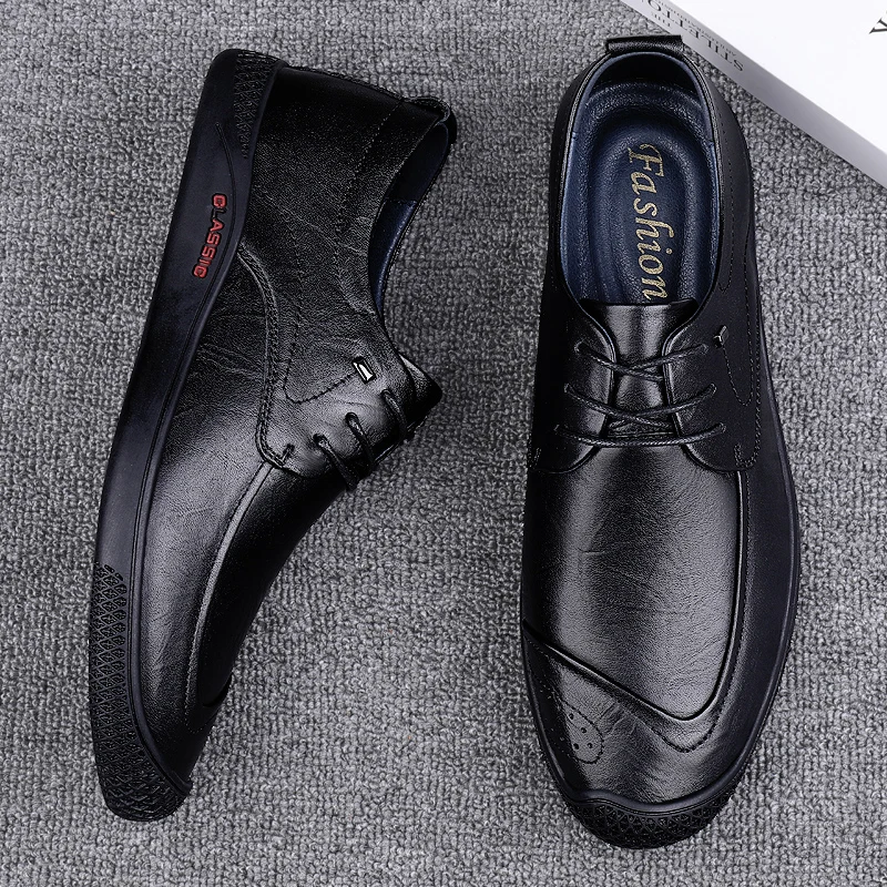 

Man Loafer Shoes Genuine Leather Shoes Men Comfortable Boat Shoes Casual 2021 Men Shoes Luxury Man Moccasins Oxford Shoes Comfy