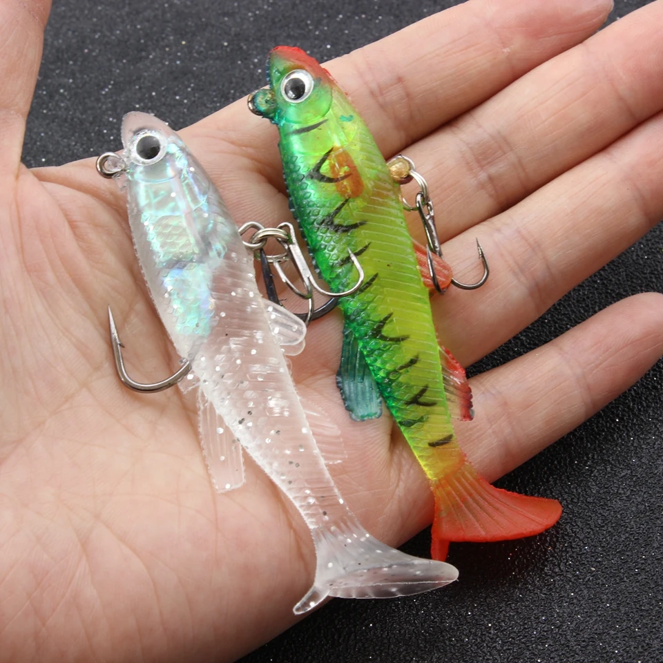 2 шт. 8 5 см 12g мягкие приманки джиг приманка для рыбалки со свинцом с одной главной