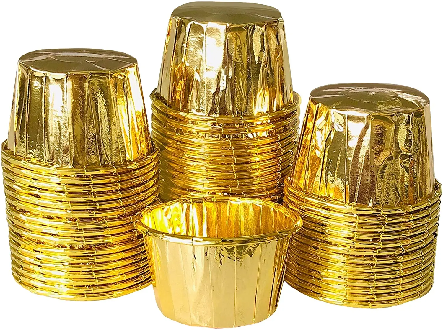 50 шт. золотые фольгированные мини-чашки для конфет и орехов на День Св. Патрика