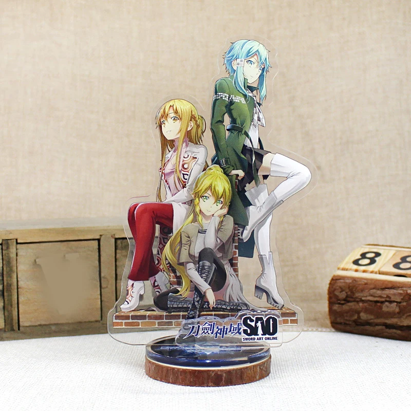 1 шт. аниме меч Онлайн Мультфильм Юки Асуна печатная фигурка на акриловой