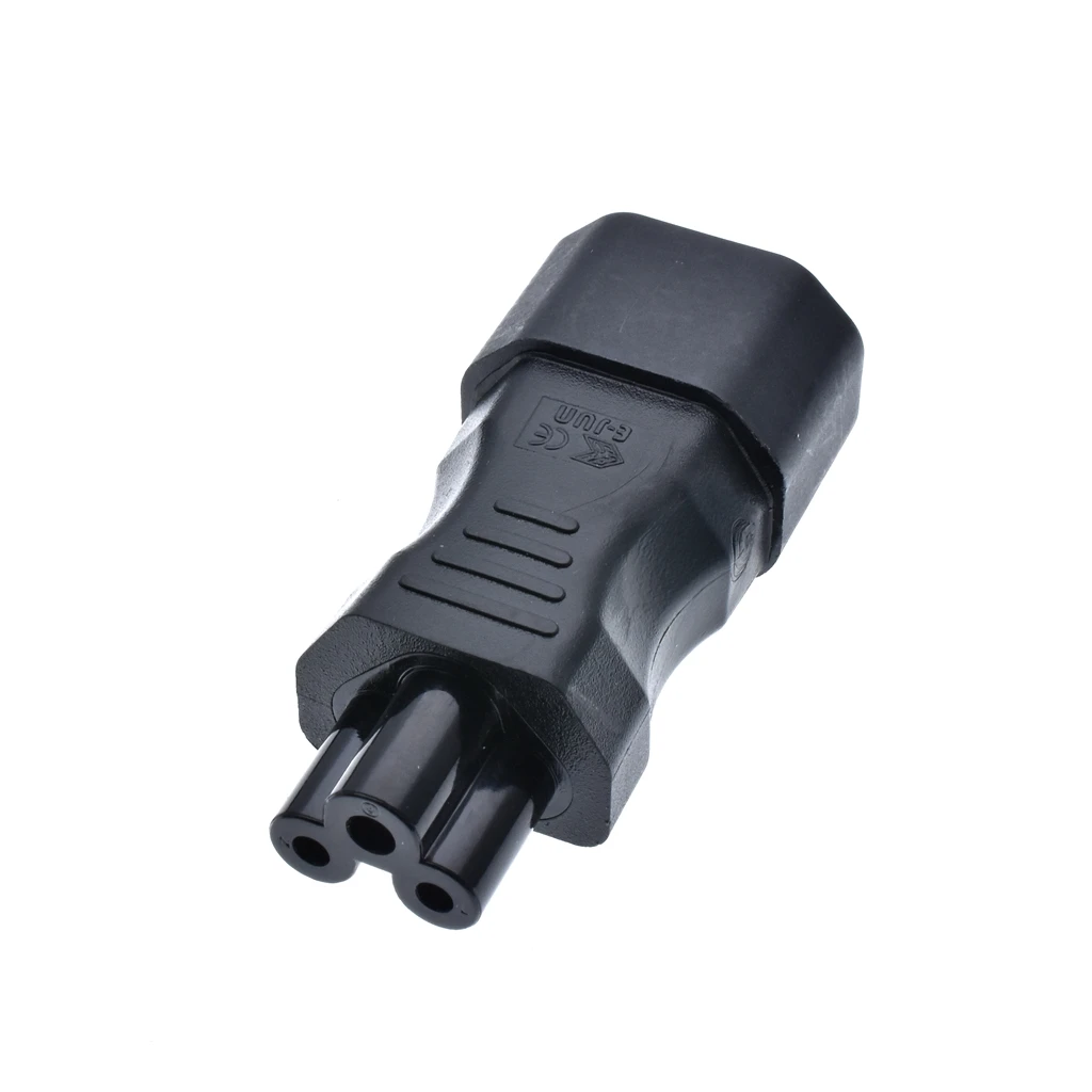 Черная медь 10A 250V стандартный IEC320 C14 штекер на C5 женский UPS PDU APC блок питания для