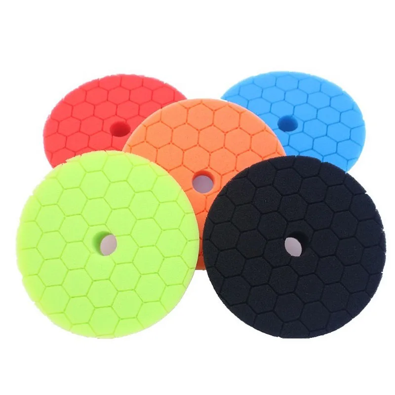 

car polishing mat pad sponges Kit Auto polished Pads Buffing Wheel Polishing disc wax For Car RO/DA Buffer Polishier 6inch125mm