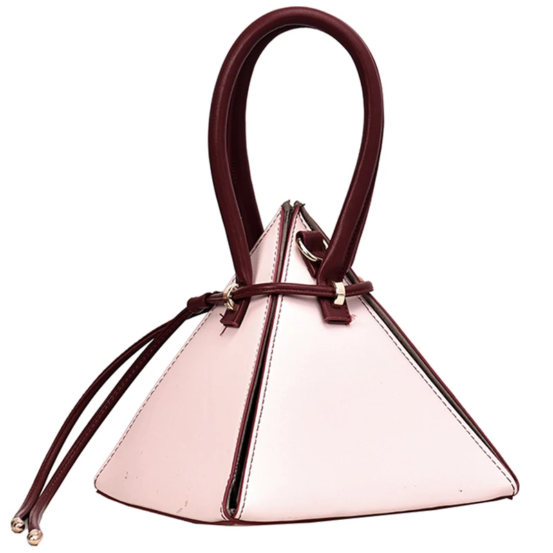 

Niche Design Popular Handbags 2021 New Fashion All-match Ins Messenger Bag Advanced HOT Style Handbag Triangle Bag Width: 20cm