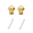 MK10 размер сопла 0,4 мм 1,75 мм, с трубкой 24 мм из ПТФЭ, подходит для 3D принтера, запасные части, комплект (2 шт.)