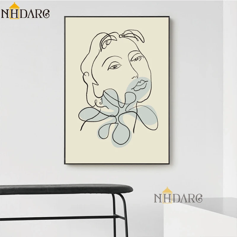 NHDARC холст печати ARC00834 Matisse светильник Роскошные Ретро Винтаж простые штрихи настенные картины плакаты гостиная домашний декор