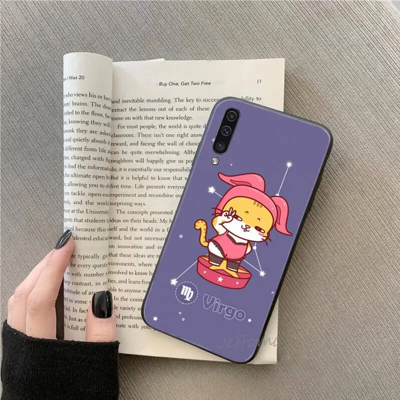 

Cute cat constellation Phone Case For Samsung galaxy S 7 8 9 10 20 edge A 6 10 20 30 50 51 70 note 10 plus