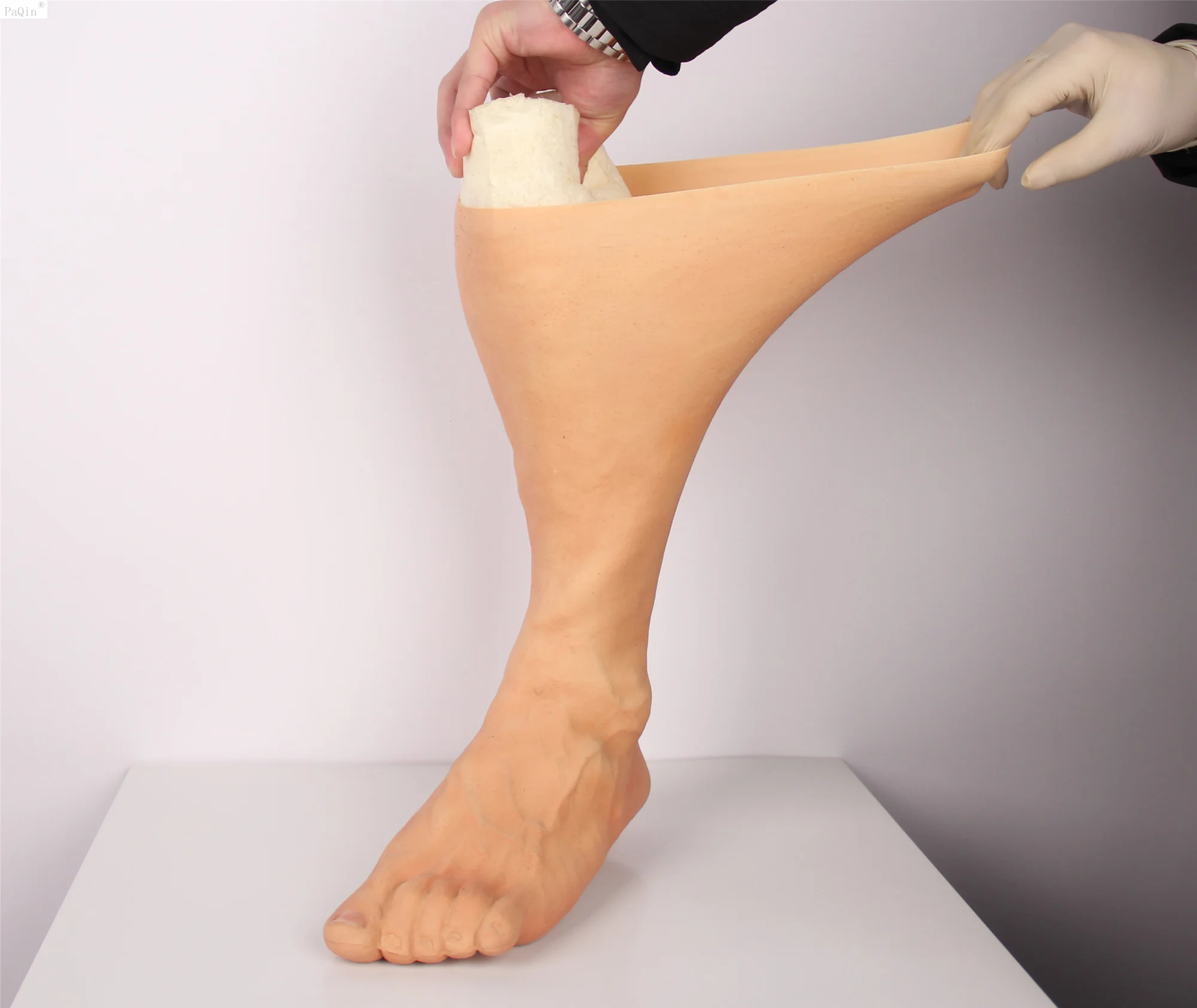 

40 см специально для U одна пара силиконовых накладок на ногу, искусственные накладки на ноги, Реалистичная накладка на ногу с высокой имитац...